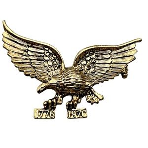 Vintage GERRYS Bicentennial Eagle Brooch or Pendant